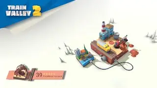 Train Valley 2 - Level 39: The Train Graveyard (5 Stars) | Уровень 39 - Кладбище поездов