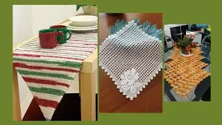Extremely And Mind Blowing Crochet Table Rannar And Table Mate Design