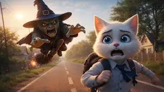😱 OMG 👹 Angry Monster Breaks In ⚡ Little Cat Boy Panics As Night Turns Dark! | AI Cat Story