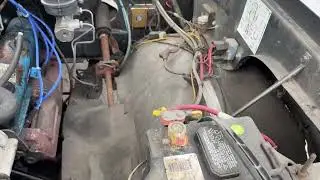 1983 Dodge Ram D250 Royal Prospector pickup under hood 