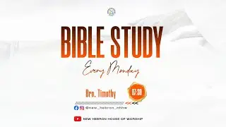 BIBLE STUDY SERVICE | 07:30PM -- 09:00 PM | Dt: 26-01-2026 |