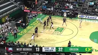 Katie Fiso COAST-TO-COAST for Two vs. West Georgia | Oregon Women's Basketball