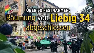 Liebig 34 vollst&auml;ndig ger&auml;umt &ndash; Barrikaden und Ankettungen verz&ouml;gerten R&auml;umung &ndash; &uuml;ber 50 Festnahmen