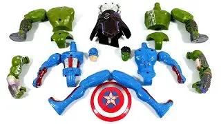 merakit Captain America vs Hulk Ragnarock Avengers Superhero