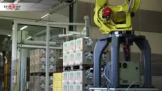 TRASCAR Impianto Palettizzazione Biscotti - Automatic Palletization for Biscuits