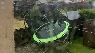Storm Trampolines Battle Fierce Winds in Scotland || WooGlobe