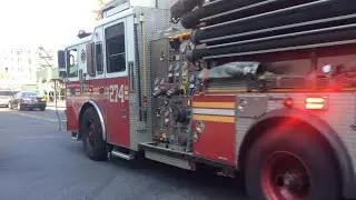 FDNY Engine 274 responding to report of track fire