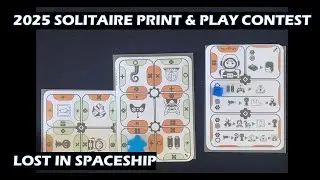 Lost in Spaceship two card PnP board game solo play through