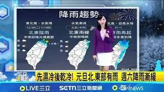 跨年溼答答! 明北.東部有雨 中南部晴朗穩定 中南部舒適!跨年夜好天氣偏涼 低溫14-17度 東北季風襲! 北.東部