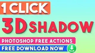 1-Click 3D Text Shadow Effects Photoshop Actions ⏬