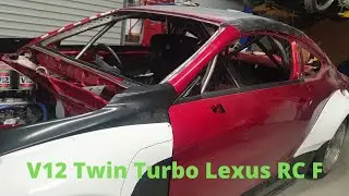 Lexus RC F 2021 drift car fitted with Hartley 10000rpm 1000hp V12 toyota engine