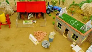 Smart Cow Shelter DIY Project | Innovative Barn Model for Farm Animals