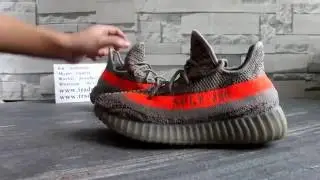 Adidas Yeezy 550 Boost SPLY-350 &ldquo;Grey/Orange&rdquo;  HD Review From Trade666a.cn