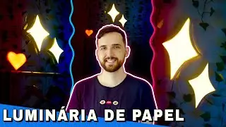 COMO FAZER LUMINÁRIA DE PAPEL PARA QUARTO: MUITO FÁCIL E BARATA NO ESTILO AESTHETIC
