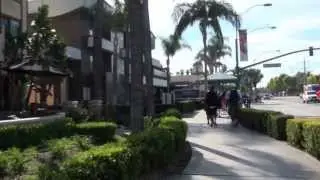 Walking from Fairfield Inn to Disneyland along Harbor Blvd in Anaheim