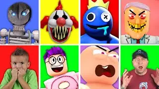 TOP 5 ROBLOX SCARY OBBYS! (RAINBOW FRIENDS, CARNIVAL OF TERROR & MORE)...