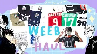 🍙 A weeb's anime merch haul (Haikyuu!!, JJK, MHA, AoT) 🍡☁️