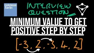 Big Finance Coding Interview Question - Minimum Value to Get Positive Step by Step Sum