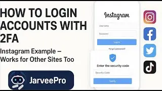 How to Login Instagram with 2FA (Same method for Facebook/Twitter/TikTok)