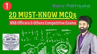 20 Essential Math & Stats MCQs for NRB Officer Exam 2026 | Full Explanation, Set 01