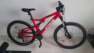 VTT Btwin Rockrider 540S rouge full suspendu downhill