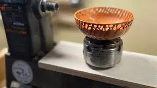 #woodpiercing the bowl we started