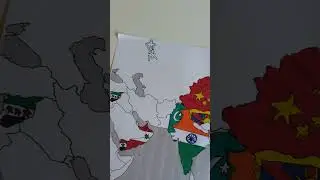 Map of Asia 1950 - Soviet Union #flag #history #asia #1950 #sovietunion