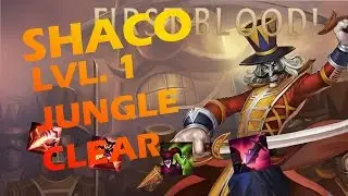 How To Clear The Jungle Level 1 With Shaco (Invade) ❖ Season 7 ❖ League Of Legends