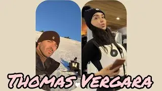 Thomas et Nabilla Vergara toujours une partie de fou rire au 🎿 ski avec Nabilla 🤣🤣🤣