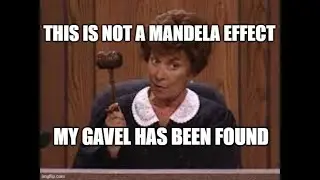 WE WERE RIGHT ALL ALONG!!! Judge Judy For Sure Did Use A Gavel (Proven  Not To Be A Mandela Effect)