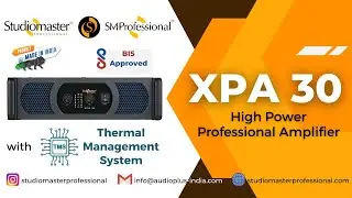 XPA 30 - High Power Stereo #Amplifier with Thermal Management System by #StudiomasterProfessional
