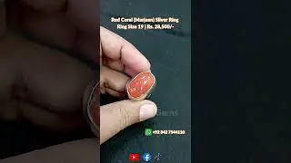 Red Coral Silver Ring #redcoral #coral #marjan #gemstone #silverring #ring  #gemstonering