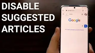 Отключить и удалить предлагаемые новостные статьи с главной страницы Google?