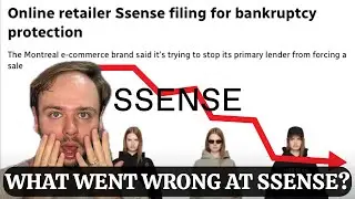 THE LUXURY BUBBLE IS POPPING 💥😭 SSENSE Sudden Downfall 📉 What Their Bankruptcy Protection Means 