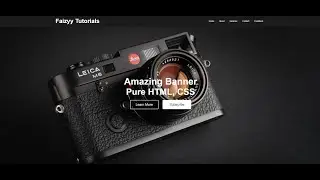 Simple Banner Design in Pure HTML & CSS | Faizyy Tutorials