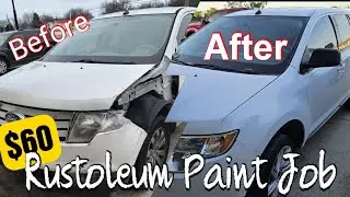 Restoring & Painting a Car with Rustoleum Turbo Can Spray Paint | DIY Car Paint Job