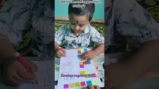 shape block matching puzzle with number's 🧩 #viral
