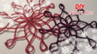 Pipe Cleaner Snowflake Ornament ❄️ | Easy DIY Chenille Stem Christmas Craft