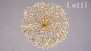 77522 - Ramo Sfera Ricco RICH Champagne &oslash;60cm 1200 MicroLED FlashLED - Lotti Importex