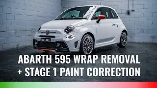 Mirror Finish Detail | FIAT Abarth 595 Competizione Wrap Removal + Paint Correction Car Detail