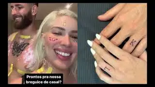 Ap&oacute;s reconcilia&ccedil;&atilde;o, Karoline Lima mostra L&eacute;o Pereira colocando a m&atilde;o na massa para o Natal