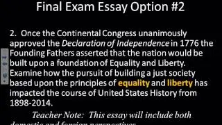 Liberty and Equality