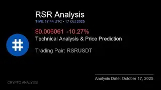 RSR (RSRUSDT) Technical Analysis - Price Prediction & Buy or Sell October 17, 2025