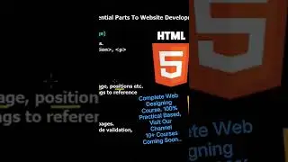 Complete Web Designing Course, 100% Practical Based,  Visit Our Channel10+ Courses Coming Soon..