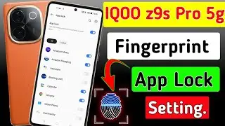 Iqoo z9s Pro 5g me fingerprint app lock setting // how to app lock fingerprint in iqoo z9s Pro 5g me
