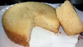 Vanilla Sponge Cake Recipe in Hindi | Eggless Vanilla Sponge Cake without Oven | Basic Sponge Cake