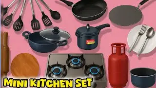 DIY Mini Kitchen Set || 11 DIY Hacks 💡 @CrafterLakshmi.1M  