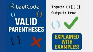 LeetCode 20: Valid Parentheses in Java | Easy Stack Interview Question Explained in Hindi!