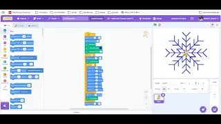 Сніжинка у Scratch