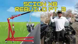 Pulling the Motor and Transmission out of the 2005 Scion XB!